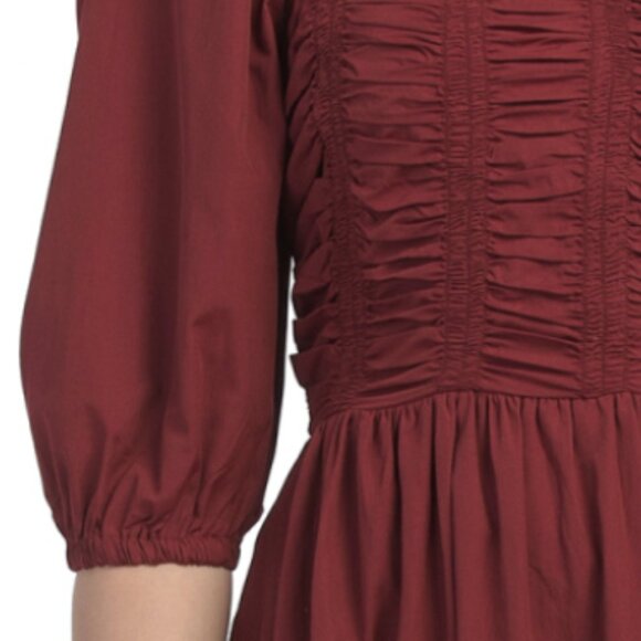 US TOGETHER Cinched Puff Sleeve Maxi Dress - Picture 2 of 3